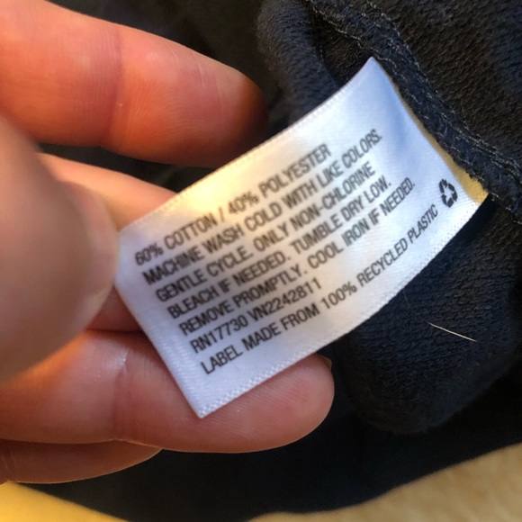 NWOT ORIGINAL USE Black White Layered Short + Long Sleeve Thermal Tee Shirt - M - Picture 15 of 16